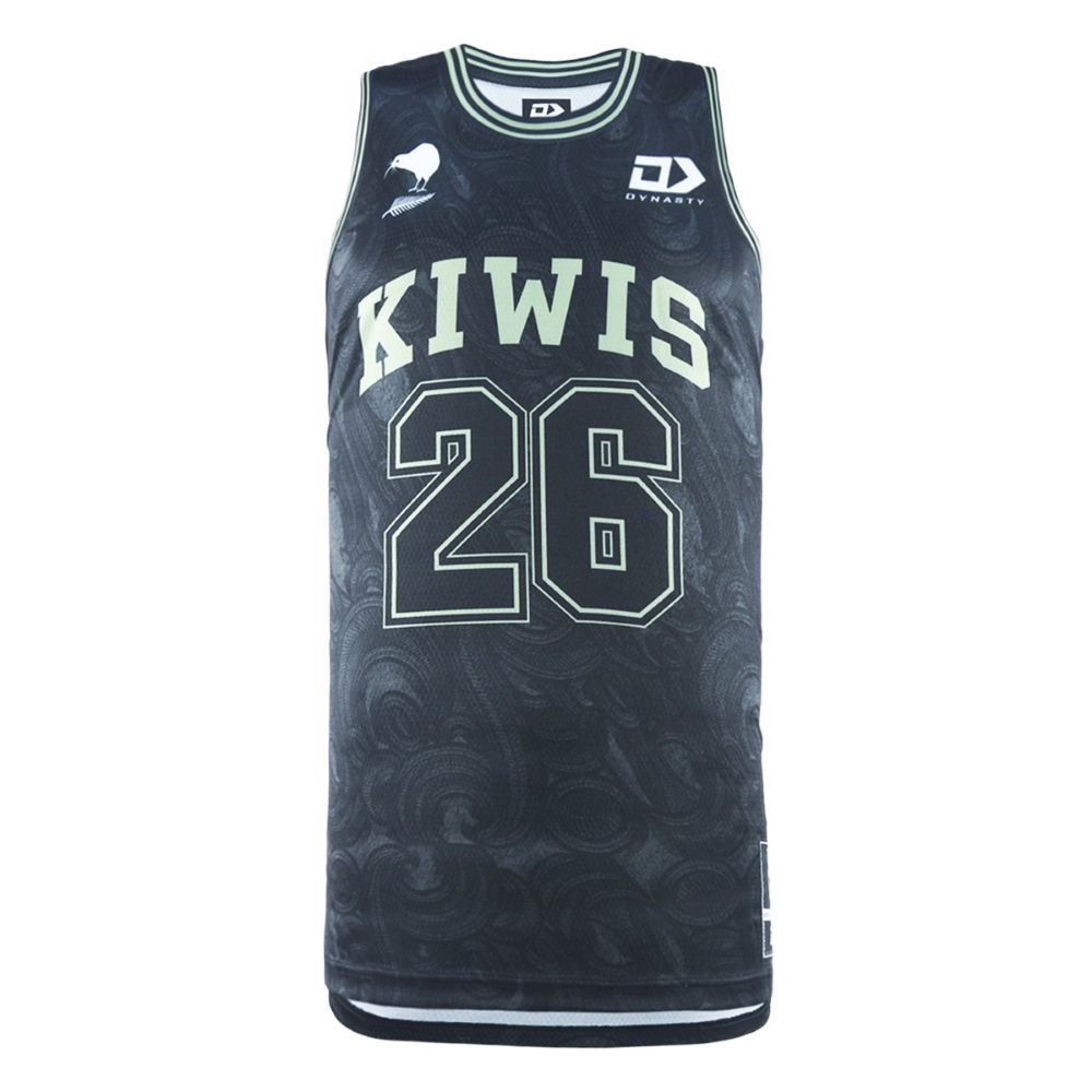 NZ Kiwis RL 2026 Men's RLWC Basketball Singlet ***PRE-ORDER***