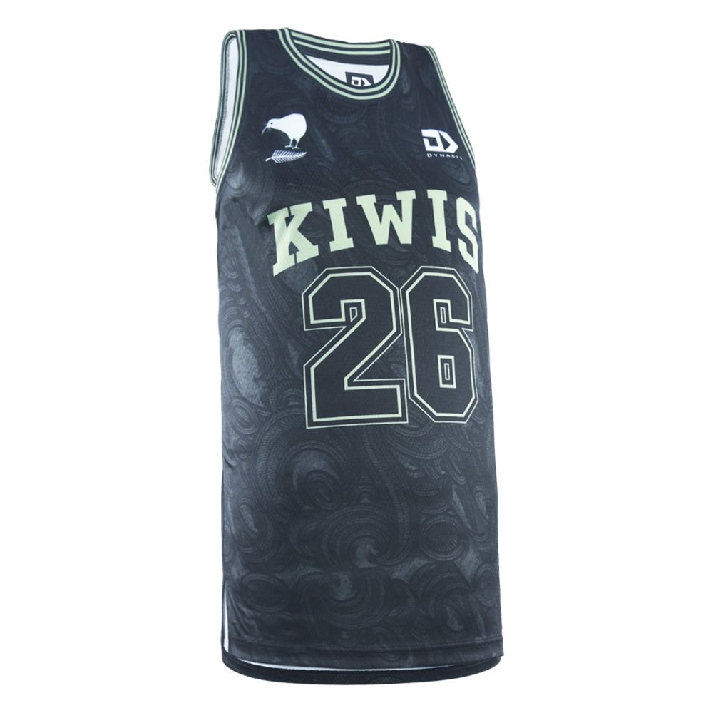 NZ Kiwis RL 2026 Men's RLWC Basketball Singlet ***PRE-ORDER***