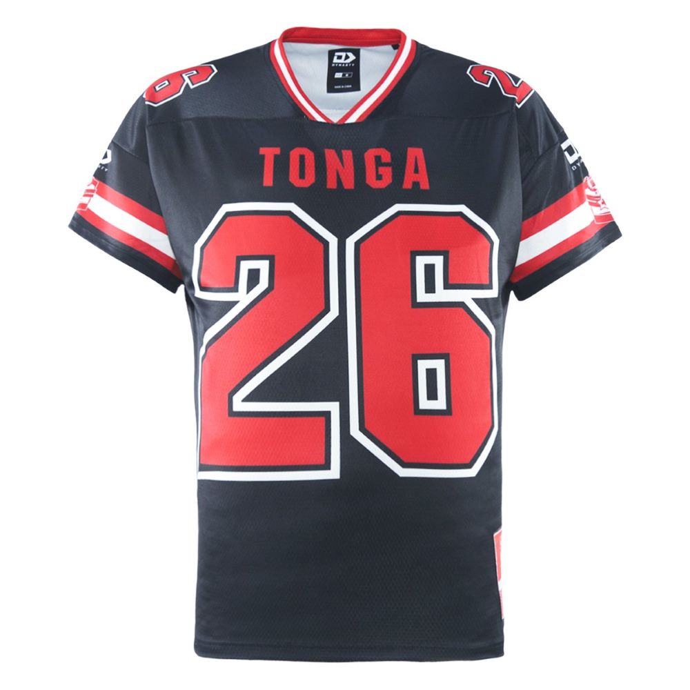 Tonga RL 2026 Men's RLWC Gridiron Tee ***PRE-ORDER***