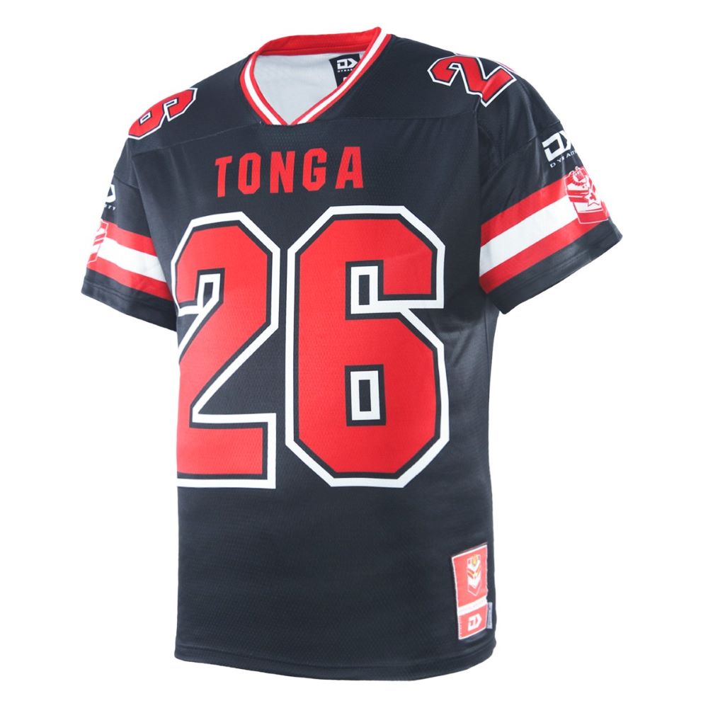 Tonga RL 2026 Men's RLWC Gridiron Tee ***PRE-ORDER***