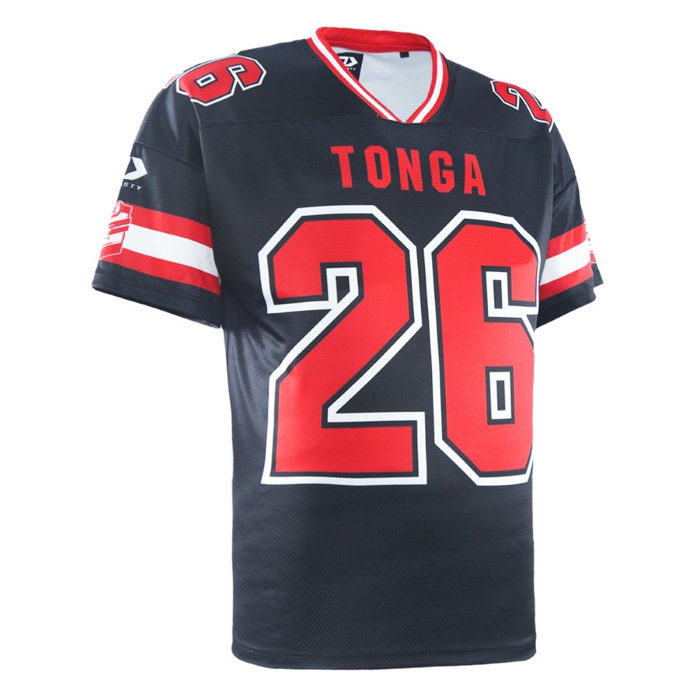 Tonga RL 2026 Men's RLWC Gridiron Tee ***PRE-ORDER***