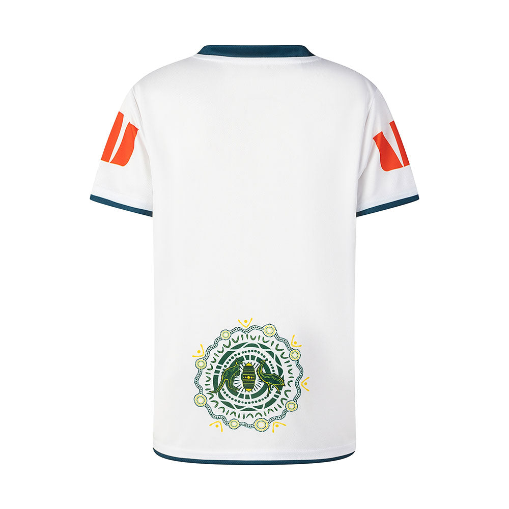 Kangaroos 2026 Kids RLWC Indigenous Jersey