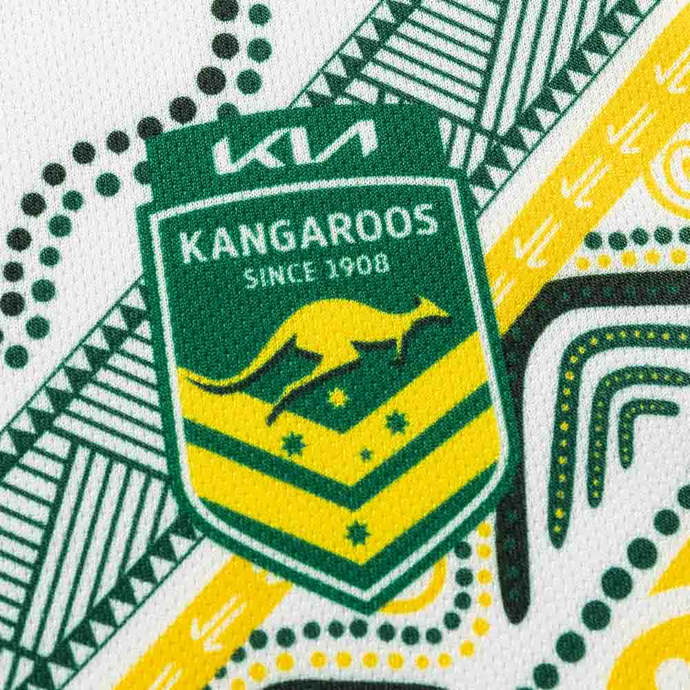 Kangaroos 2026 Kids RLWC Indigenous Jersey