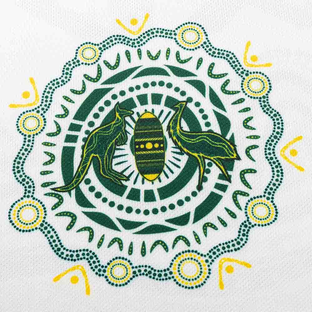 Kangaroos 2026 Kids RLWC Indigenous Jersey