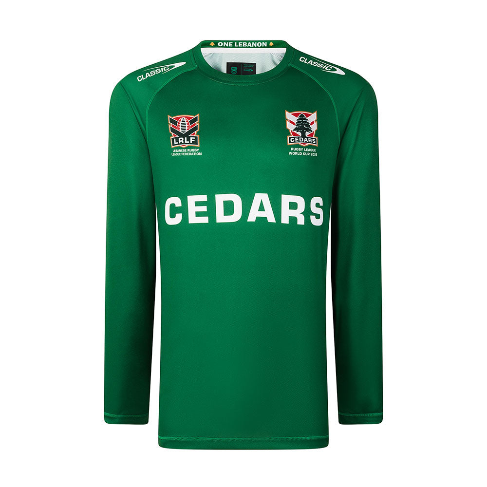 Lebanon 2026 Men's Green RLWC Pro Long Sleeve Training Tee ***PRE-ORDER***