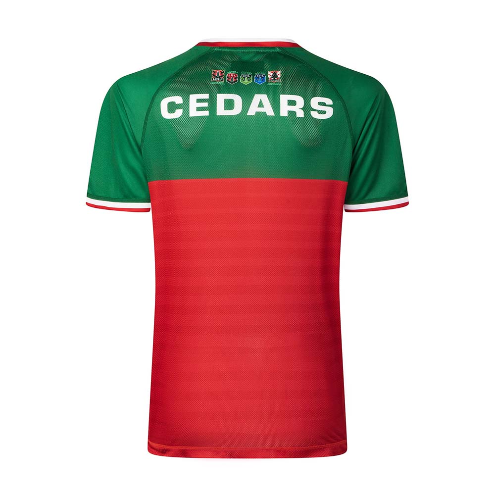 Lebanon Cedars 2026 Men's RLWC Green/Red Pro Training Tee ***PRE-ORDER***