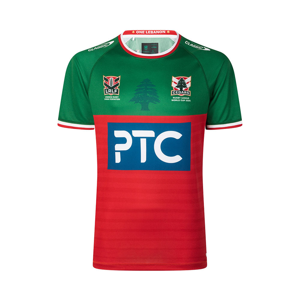 Lebanon 2026 Kids Red/Green RLWC Training Tee ***PRE-ORDER***