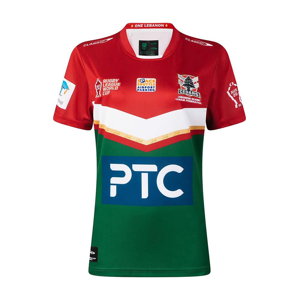 Lebanon Cedars 2026 Women's RLWC Home Jersey ***PRE-ORDER***