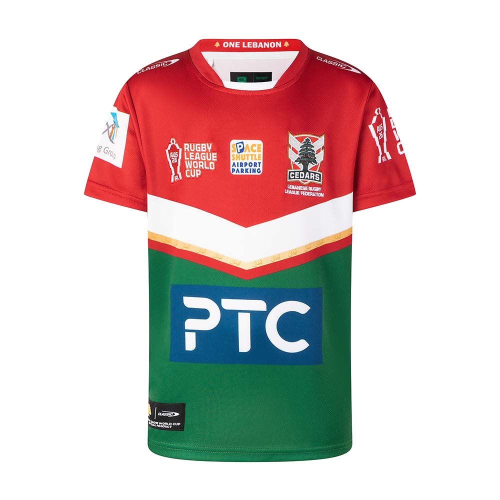 Lebanon Cedars 2026 Kids RLWC Home Jersey ***PRE-ORDER***