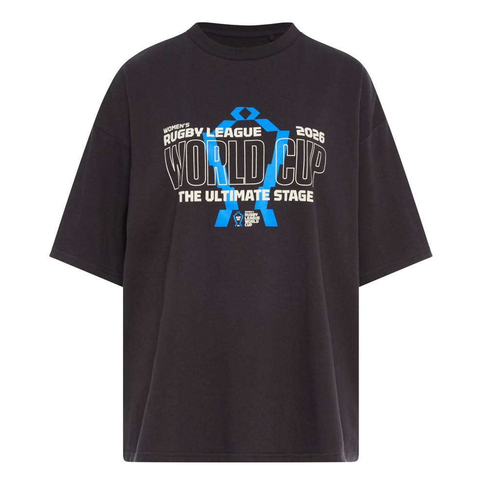 RLWC 2026 Women's Black Event Fixture Tee