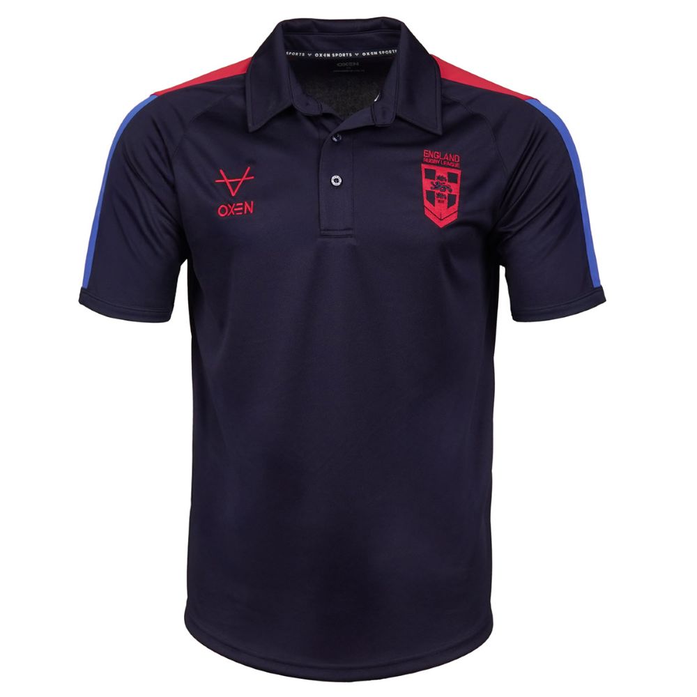 England 2026 Men's RLWC Navy Polo Shirt