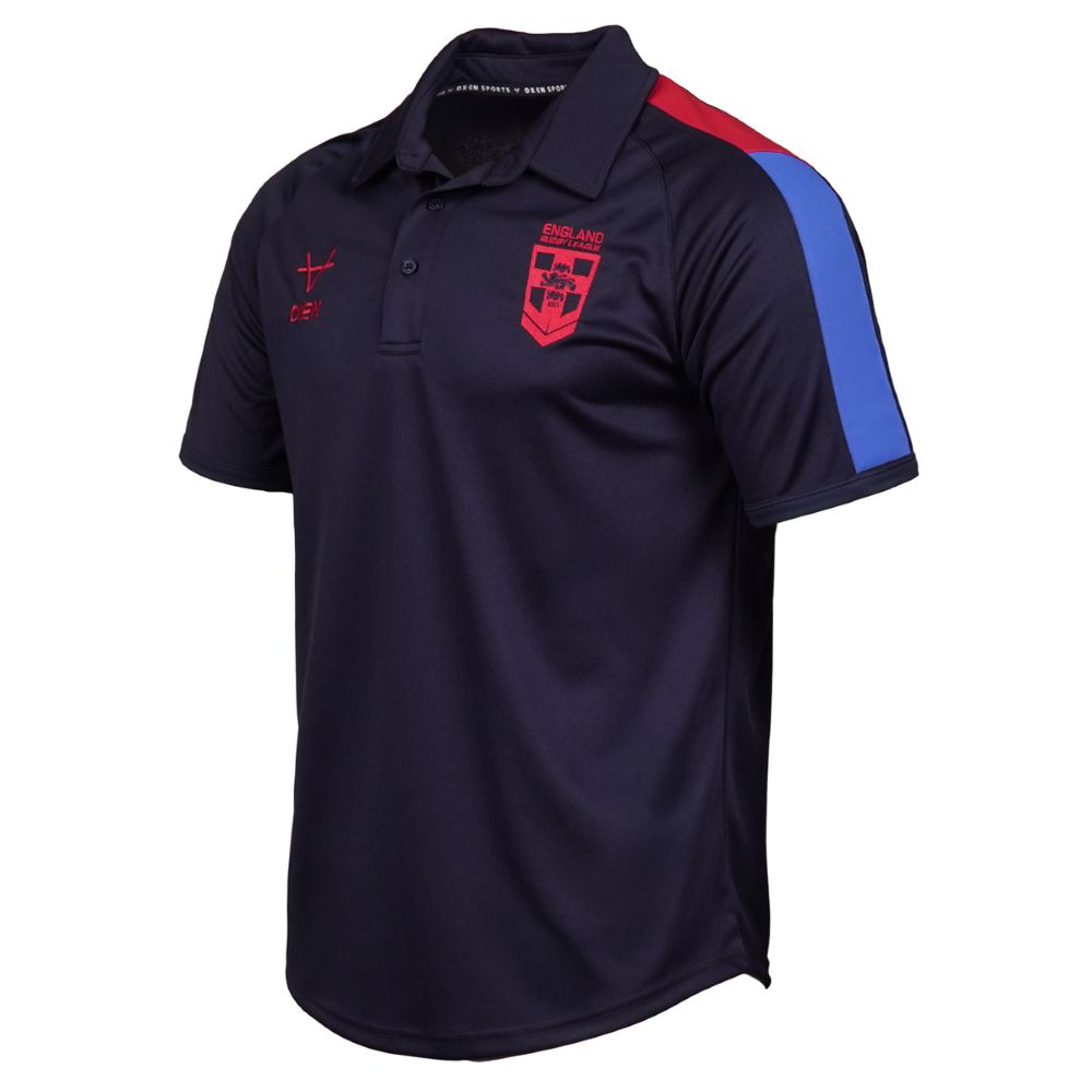 England 2026 Men's RLWC Navy Polo Shirt