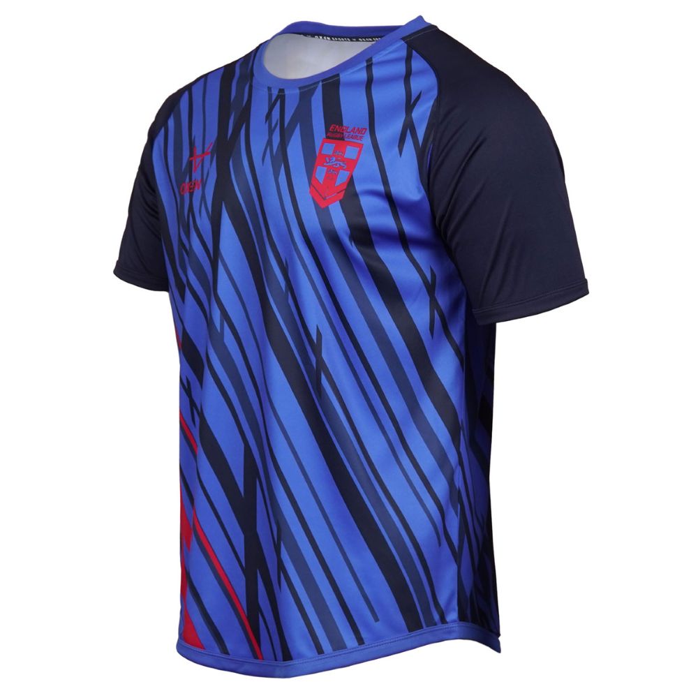 England 2026 Kids RLWC Navy Warm Up Tee