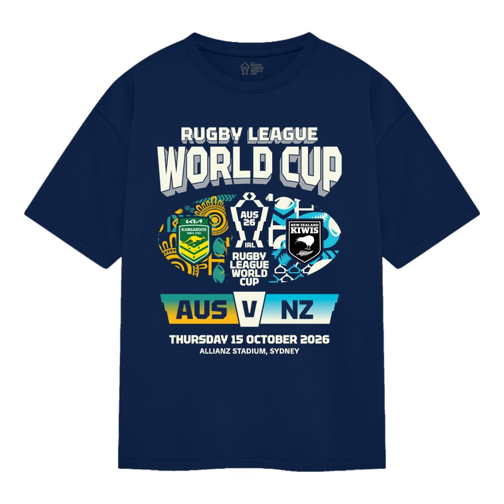 Australian Kangaroos v NZ Kiwis RLWC26 Match Day Tee ***PRE-ORDER***