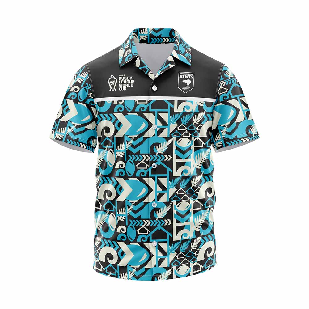 New Zealand RLWC 2026 Adults Hawaiian Shirt