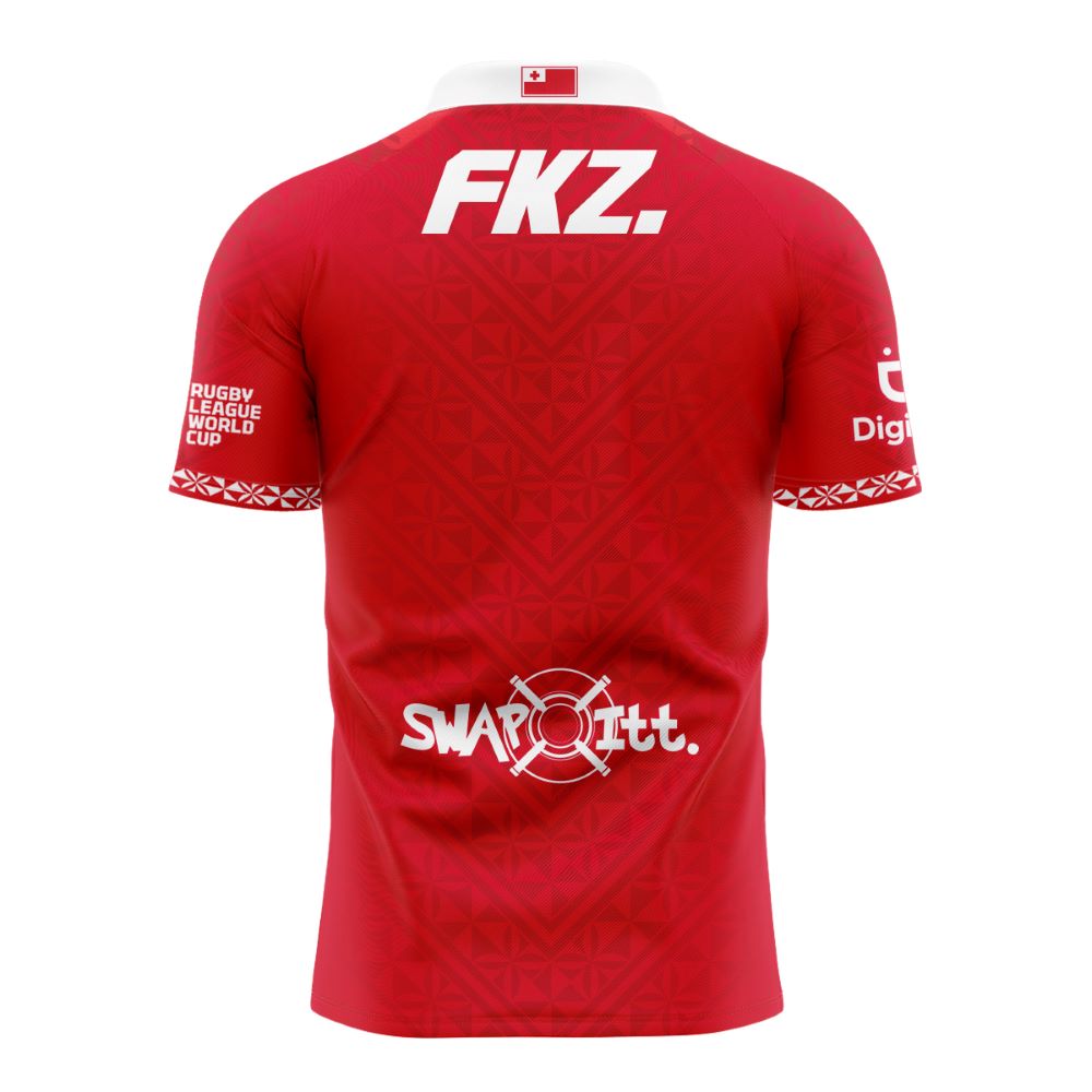 Tonga RL 2026 Kids RLWC Replica Home Jersey