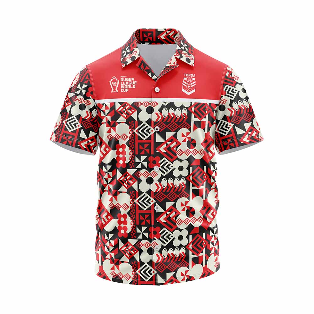 Tonga RLWC 2026 Adults Hawaiian Shirt