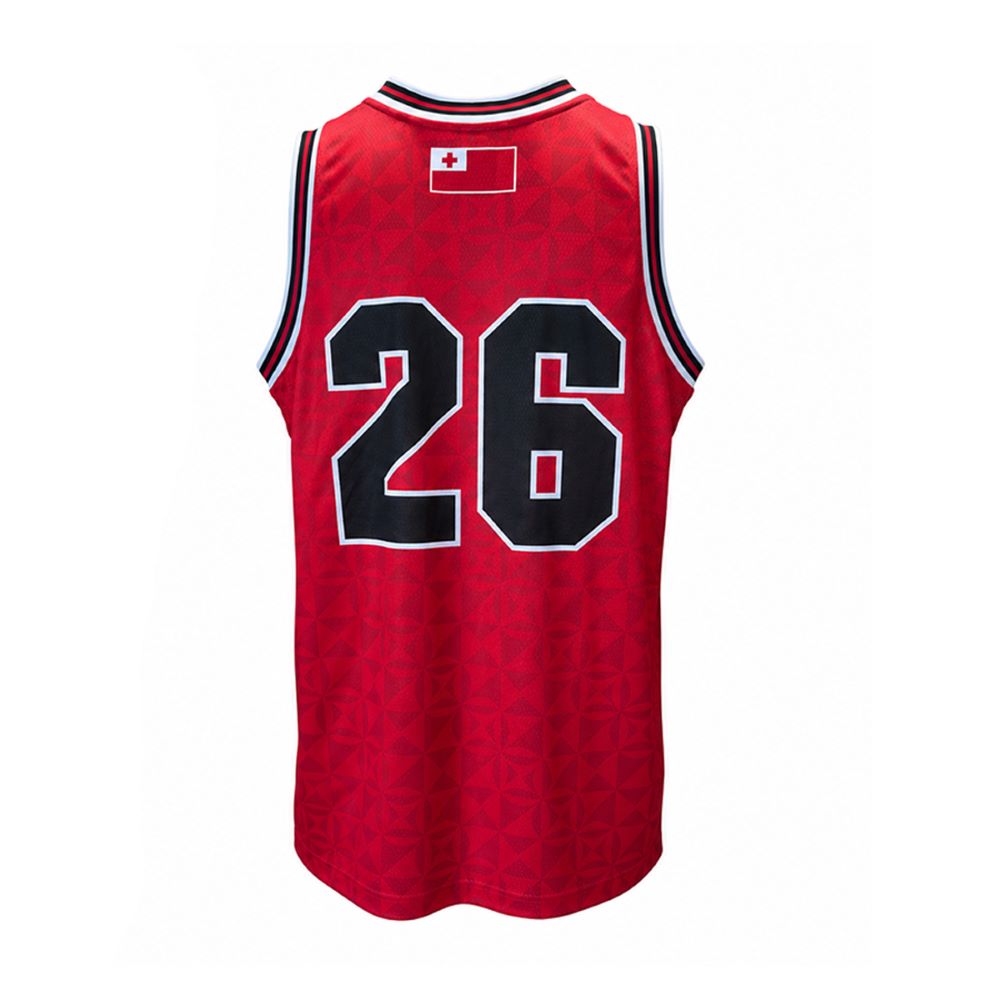 Tonga RL 2026 Men's RLWC Basketball Singlet ***PRE-ORDER***