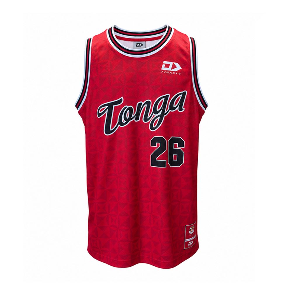 Tonga RL 2026 Men's RLWC Basketball Singlet ***PRE-ORDER***