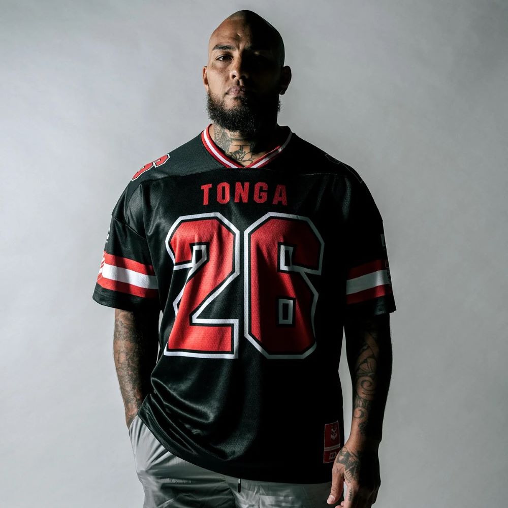 Tonga RL 2026 Men's RLWC Gridiron Tee ***PRE-ORDER***