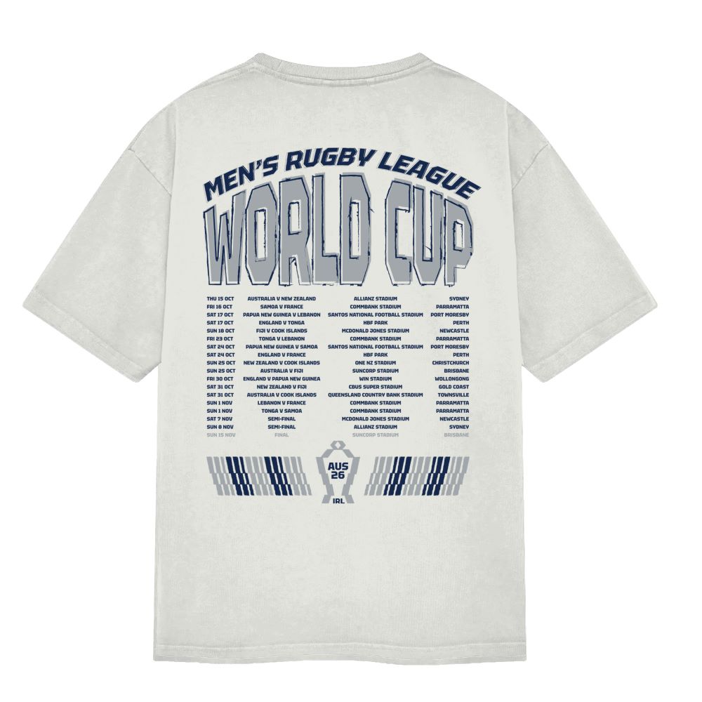 RLWC26 Adults Men's Tournament Fixture Tee ***PRE-ORDER***
